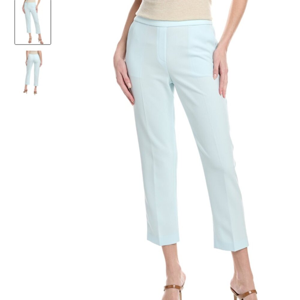 NEW:  THEORY Luxury Treeca Pant-Stretch Crepe - Saltwater Blue - NWT - Sz 6